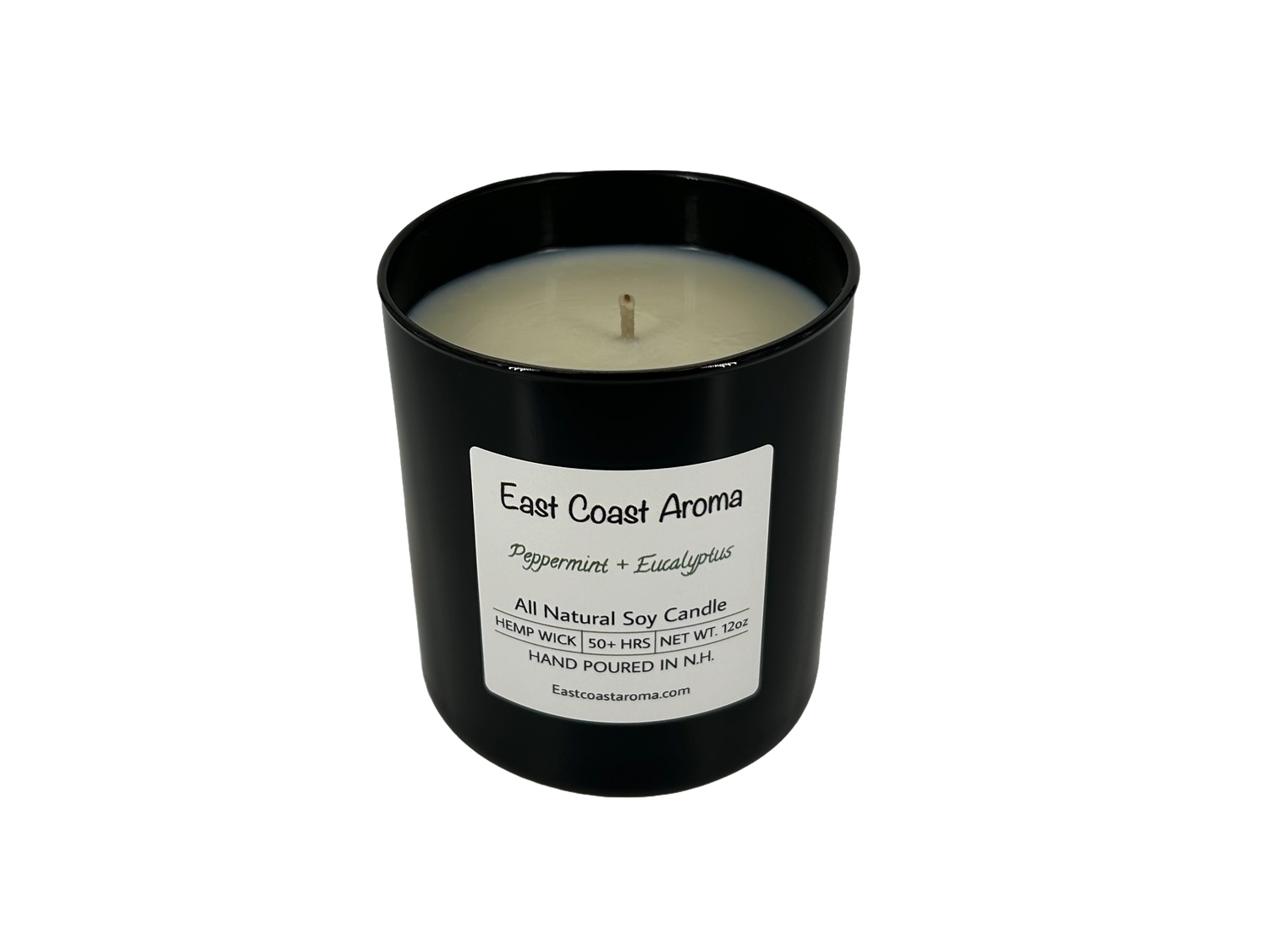 12oz Peppermint and Eucalyptus Soy Candle