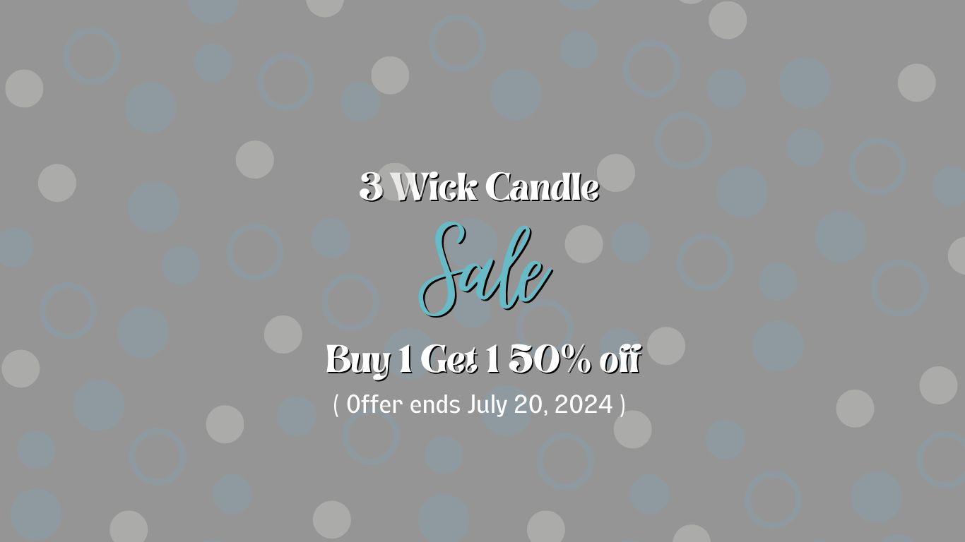 3 wick candle sale banner